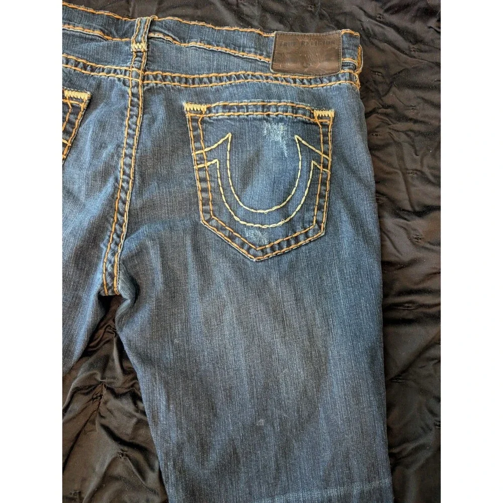 True Religion Rocco Jeans Men's Size 42 Blue Medium Wash Relaxed Skinny Denim